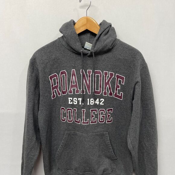 Champion Roanoke College Pullover Hoodie Sweatshirt Size Small Gray B355 -2 - Picture 9 of 15